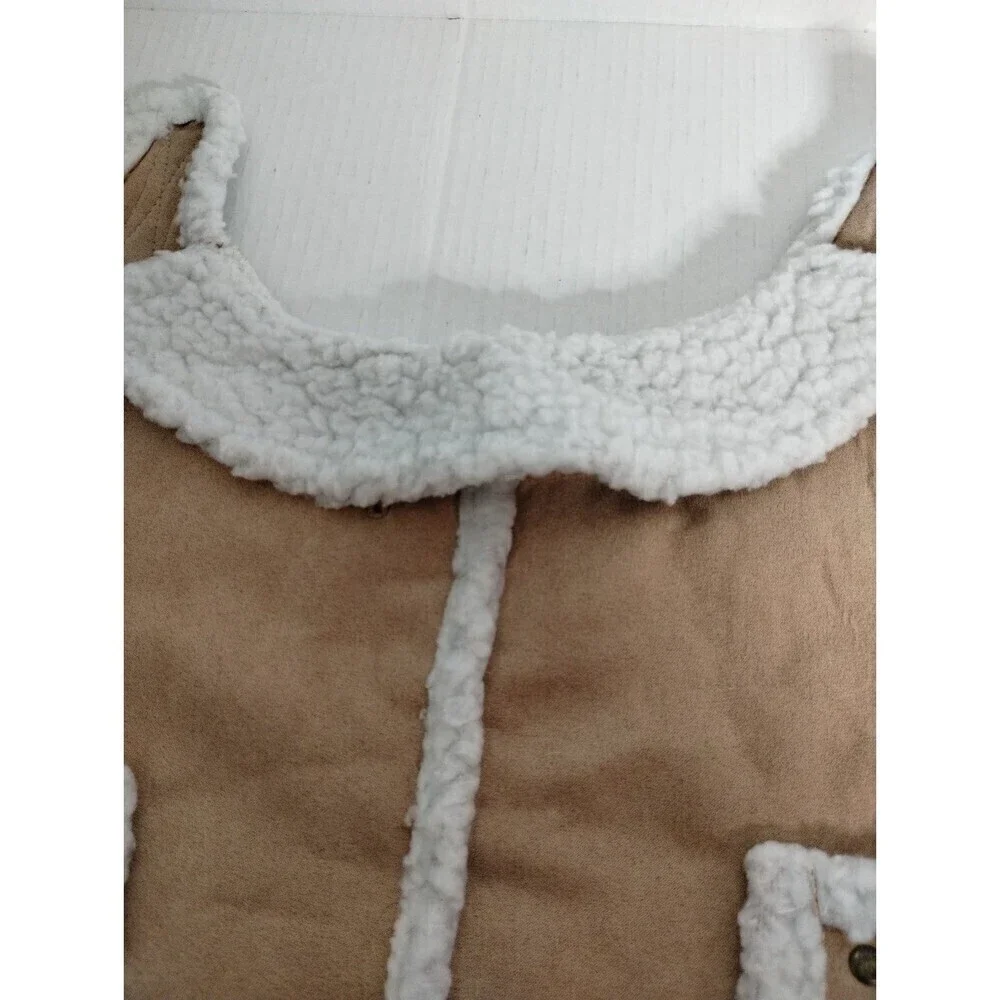 Suede Look a like  Dog / Pet Fashionable‎ Warm Coat Size M